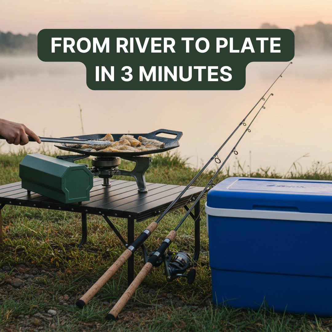 COOK ANYWHERE IN MINUTES — EVEN WHEN THE LIGHTS GO OUT