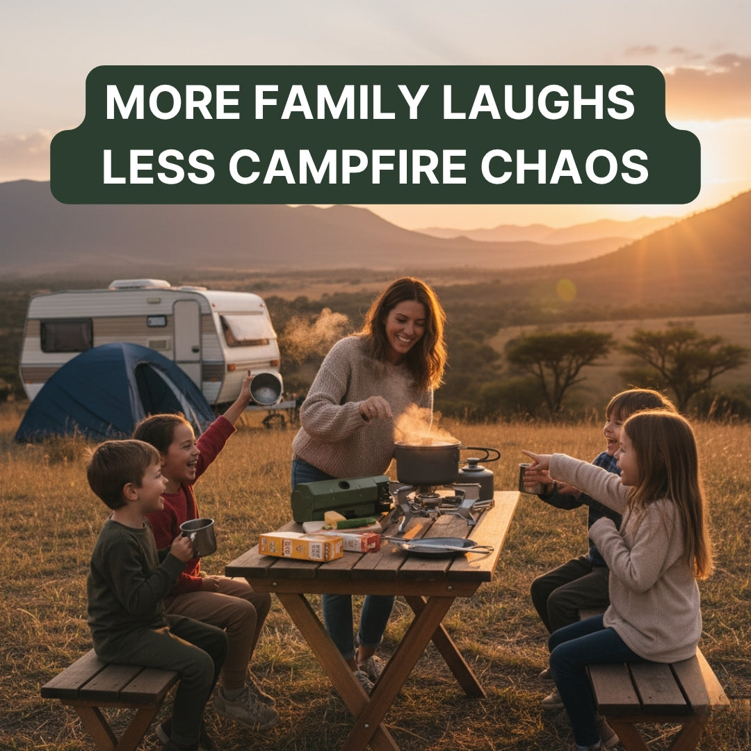 COOK ANYWHERE IN MINUTES — EVEN WHEN THE LIGHTS GO OUT