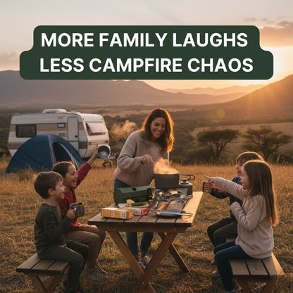 COOK ANYWHERE IN MINUTES — EVEN WHEN THE LIGHTS GO OUT