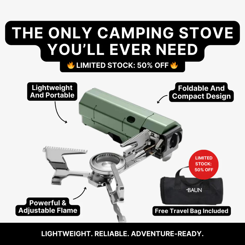 THE ULTIMATE PORTABLE CAMPING STOVE FOR MZANSI — NOW 50% OFF
