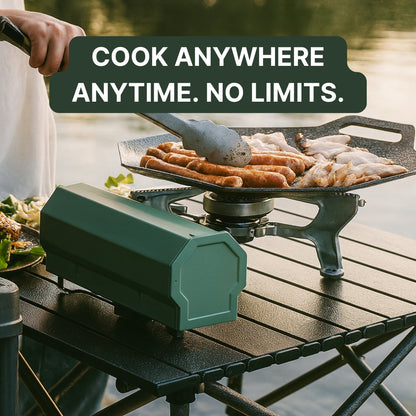 COOK ANYWHERE IN MINUTES — EVEN WHEN THE LIGHTS GO OUT